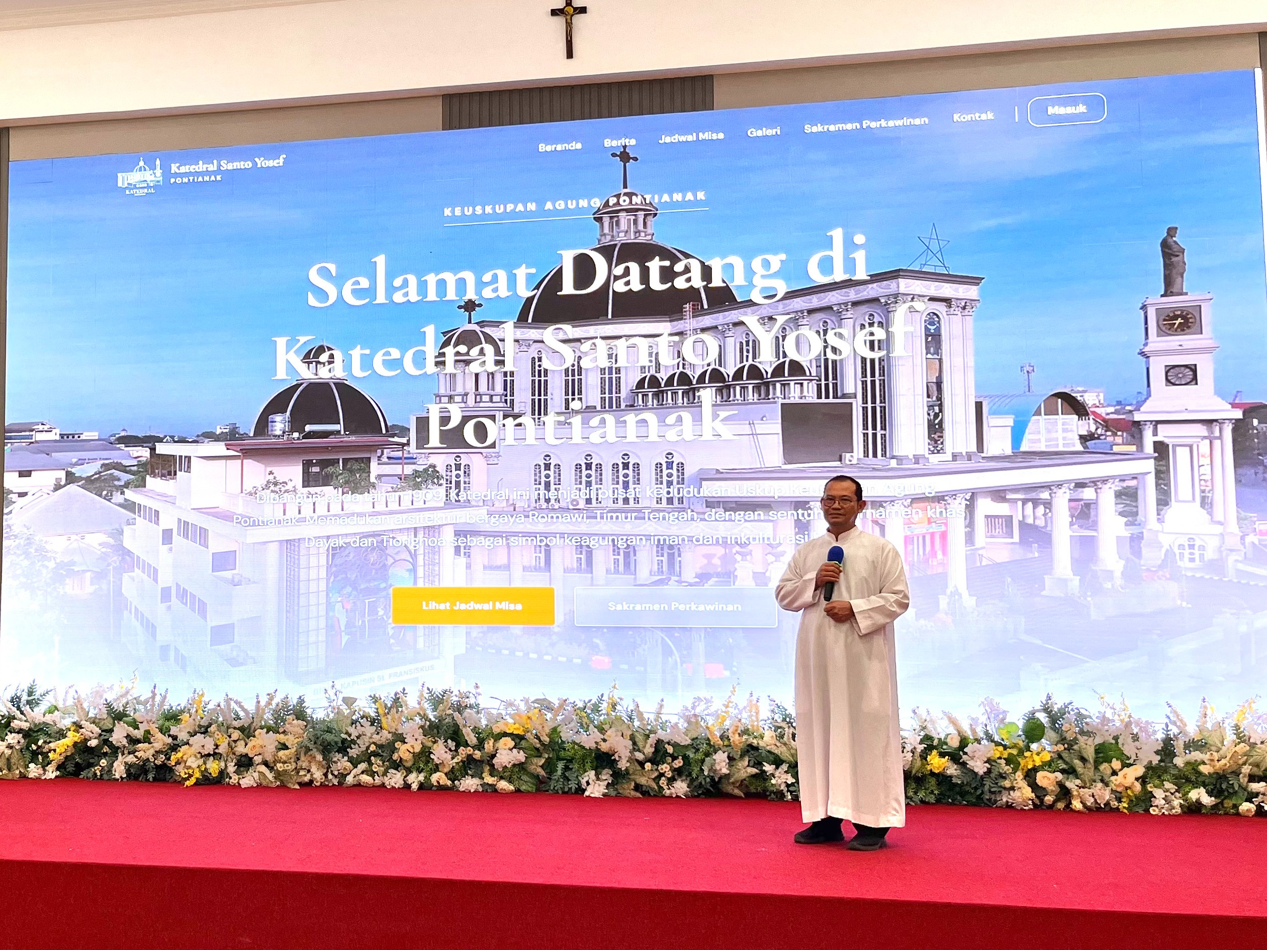 Resmi Diluncurkan, Website Katedral Pontianak Permudah Umat Akses Informasi dan Layanan Paroki